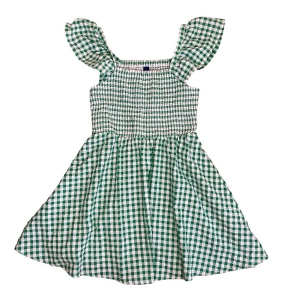 Old Navy Smocked Flutter Sleeve Gingham Mini Dress Fit and Flare Cottagecore M - Picture 9 of 15